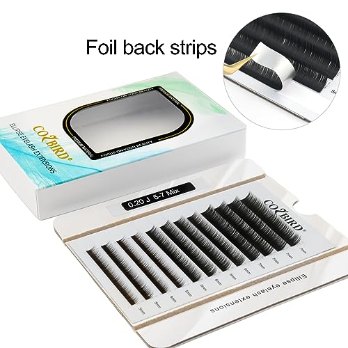 Bottom Lash Extension Eyelash Extensions Flat Ellipse 0.20 J curl 5mm 6mm 7mm Mix Tray Natural Under Lahes 1X1 Lash Supplies Faux Mink Soft Split Tips