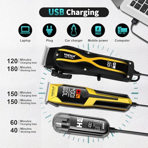 Professional Hair Clippers for Men, Electric Hair Clipper Set for Barber Kit £¬Hair Clipper and Trimmer Set£¬Full Barber Clipper Set with LED Display Gifts for Men