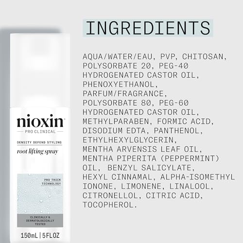 Nioxin Density Defend Styling Root Lifting Spray | Hair Thickening Spray | Texturizes and Volumizes | 5.1 Fl oz.