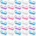 200 Pcs Handle Grip Nail Brush Fingernail Scrub Cleaning Cleaner Nail Brushes Scrubber Bulk for Men Women Hands Feet Toes and Nails Pedicure, 4 Colors