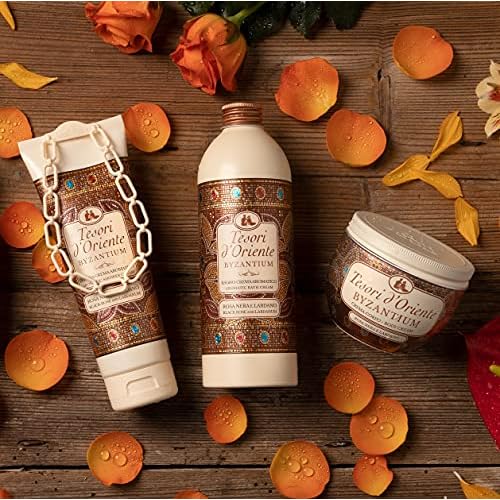 Tesori d'Oriente Shower Cream Gel Womens, Moisturizing Body Wash For Women, Travel Size Body Gel with Skin Care Essentials-250 Ml-8.45us Fl Oz-[Italian Import ]-(Byzantium)