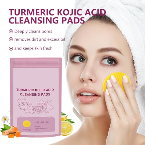 Roseye Turmeric Facial Kit with Brush - Foaming Face Wash & Soap for Refreshed Feel, Hydration, Subtle Shimmer - Unisex Skincare-5pcs