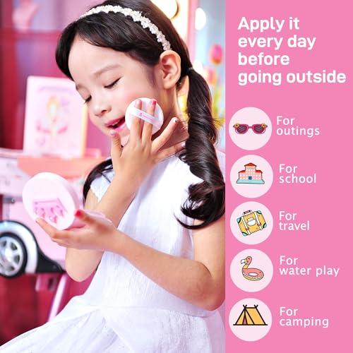 peach and Baby Kids Mineral Sun Cushion SPF50+ PA++++ (Angel's Wings)