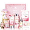 Gifts for Women, Happy Birthday Gifts for Women, Mothers Bath and Body Gift for Woman with Unique Rose Self Care Gift, Home Spa Gift Basket for Mom, Girlfriend, Sister, Female Friends, Coworker