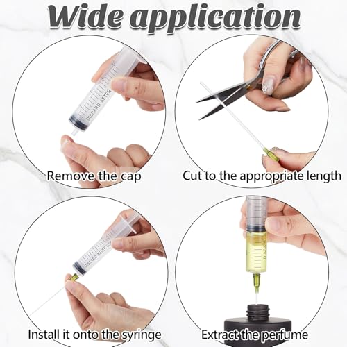 12 Pack 50 ml Glass Perfume Bottles and Refill Tools Set, Travel Perfume Atomizer Spray Bottles, Portable Empty Refillable Atomizer Decanters with Dispenser Transfer Kit (Black)
