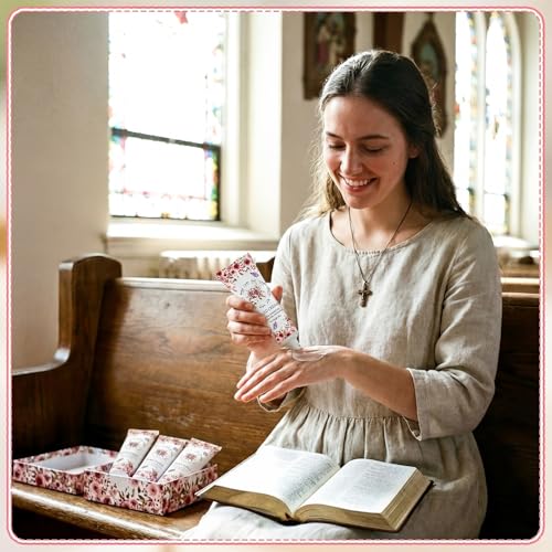 Leelosp 36 Pcs Teacher Valentine Gift Hand Cream Bulk for Women Bible Travel Size Hand Lotion Bulk Inspirational Religious Gifts Religious Bible Verse Gift for Team Employee Coworker Wedding Homeless
