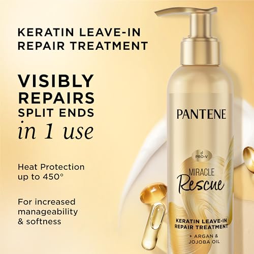 Pantene Miracle Rescue Leave in Conditioner with Keratin, 7.6 fl oz