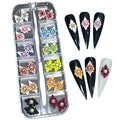 HaFloNa- Enhance Your Artistic Projects with 15 Unique 3D Acrylic Flowers Handmade - Short & Medium Size Set 24 | Exquisite Floral Accents for Crafts and Designs (Poinettia Ver 2)