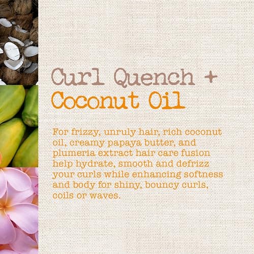 Maui Moisture Curl Quench + Coconut Oil Curl-Defining Anti-Frizz Conditioner to Hydrate and Detangle Tight Curly Hair, Softening Conditioner, Vegan, Silicone & Paraben-Free, 13 fl oz (Pack of 2)