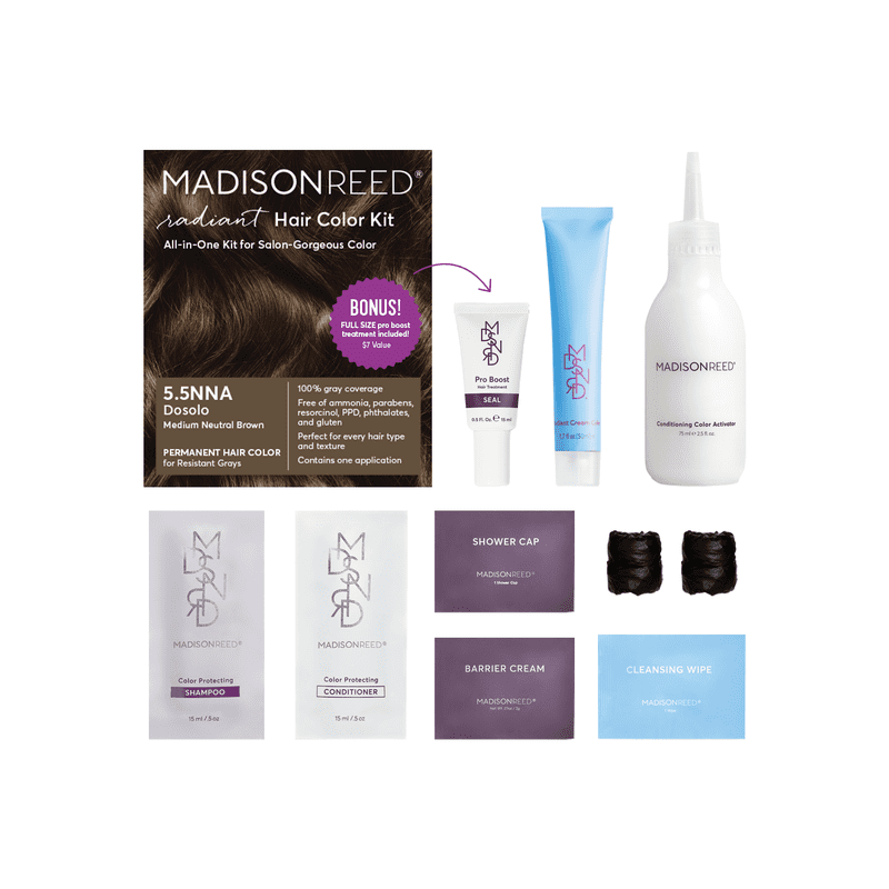 Salon-Quality Permanent Hair Color Kit with Bonus Pro Boost - All Shades