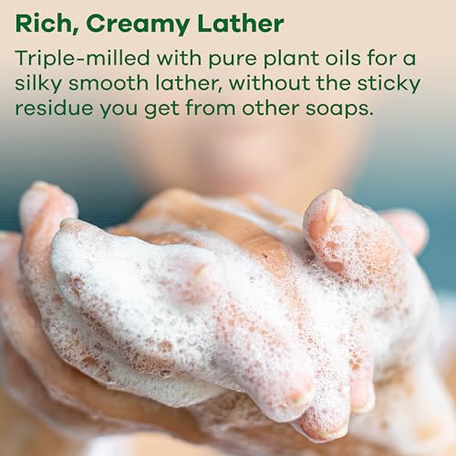 Australian Botanical Soap, 6.6 OZ, Sea Salt and Ocean Minerals, Triple Milled Bars made with a Natural Soap Base and Enriched with Organic Shea Butter, Pack of 8