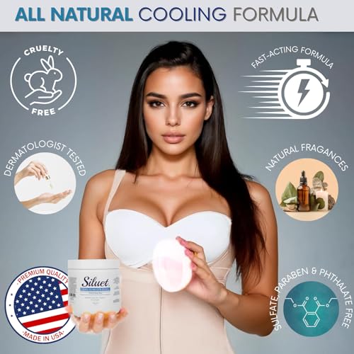 SILUET Cryo Cold Gel ? Refreshing Body Gel with Herbal Extracts ? Cooling & Firming Sensation ? 16 oz Jar