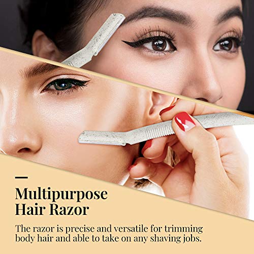 ennva Dermaplane Razor for Women | Face Razor & Eyebrow Trimmer | Multipurpose Facial Hair Removal Tool with Disposable Blades, 6Pcs?