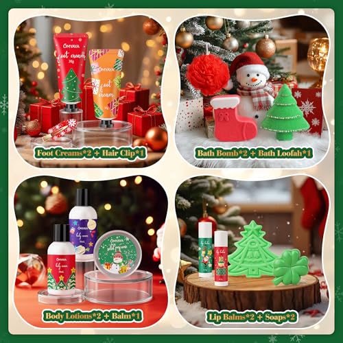 Skincare Advent Calendar 2025 Adult Women -Bath & Body Christmas Bulk Gifts for Mom,Wife,Girlfriend,Coworkers,Beauty Advent Calendar Gifts Basket Set for Christmas Party Favors