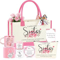 Sister Gifts, Mothers Day Birthday Gifts for Sister, Christmas Valentines Day Unique Present Basket Set of 7