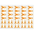 40 Orange Ribbon Temporary Tattoos: Multiple Sclerosis, Lupus, Leukemia Awareness Tattoo