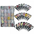 Set 100Pcs Handmade 3D Acrylic Flowers For Nails Art Decor Set, White 3D Flowers For Nails, Acrylic Flower Nail Art Diverse Collection in One Box for Nail Designs For Women (Box8#-100Pcs)