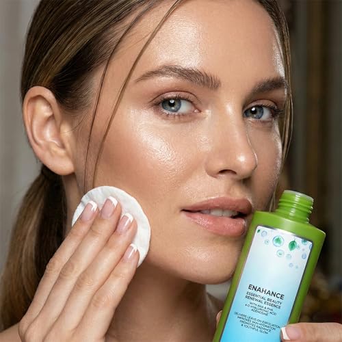 Yunasence ENAHANCE Essential Beauty Renewal Essence, 6oz. with AHA+PHA, 4-D Hyaluronic Acid. Gentle Facial Peel for Brighter, Younger, More Even Skin.