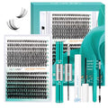 GEMERRY Lash Extension Kit 30D+40D Lash Clusters 10-18mm Individual Lashes Clusters Waterproof Lash Bond and Seal Remover Tweezers Brush