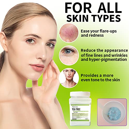 Lavender & Tea Tree Peel-Off Jelly Mask Set - Hydration, Oil Control, Smoothing - Facial Skin Care for Gift for Women, Men