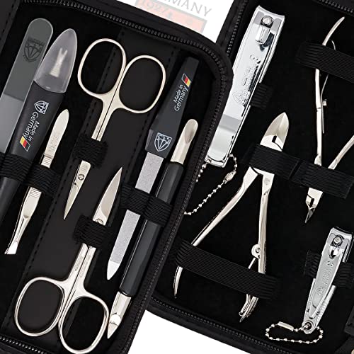 3 Swords Germany ? Manicure Pedicure kit Set with Genuine Leather case - Made in Solingen/Germany