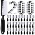 Patelai 200 Pcs Handle Grip Nail Brush Bulk Fingernail Brushes Pedicure Brush for Feet, Toes and Cleaning Fingernail(Black)