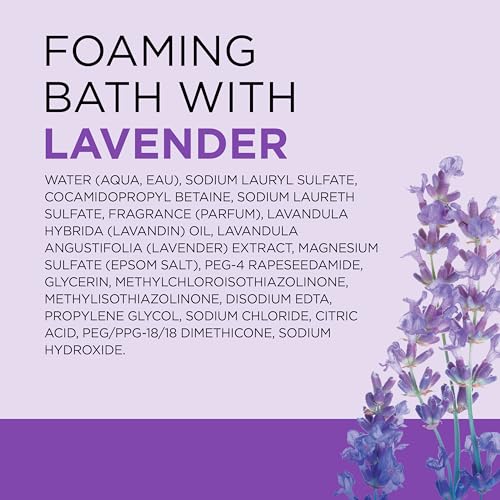 Dr Teal's Lavender Essential Oil Epsom Salt and Foaming Bath Sampler Set, 2 Piece