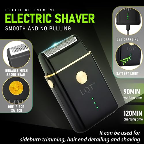 KEMEI KM-1856 Professional Hair Clipper for Men Cordless Hair Cutting Kits, Hair & Beard Trimmer, Adjustable Blade Barber Clippers with USB Rechargeable, Gift for Men