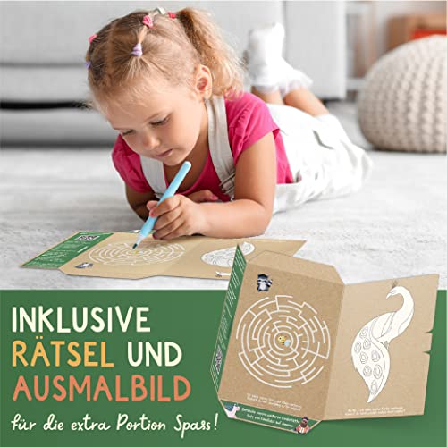 120 Skin-friendly Kids Tattoos - Dermatologically Tested & Rated VERY GOOD - Made in Germany - Our Temporary Tattoos for Kids (Animals Theme)