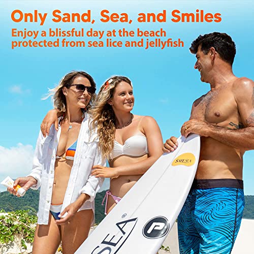 Safe Sea Jellyfish Sting-Blocking Sunscreen, SPF 40+ Spray 4 Fl oz, Waterproof, Biodegradable, Coral Reef-Safe ? Body and Face Sunscreen, Anti-Jellyfish and Sea-Lice sting protection.