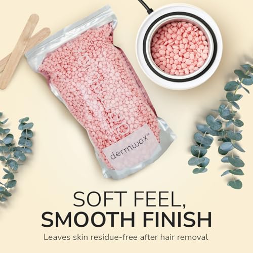 Pink Chiffon Hard Wax Beads ? Creamy Professional Hard Wax with a Cotton Candy Pink Finish - Ideal for Brazilian Hair Removal ? Quick Drying & Pliable - Suitable for all Skin & Hair Types
