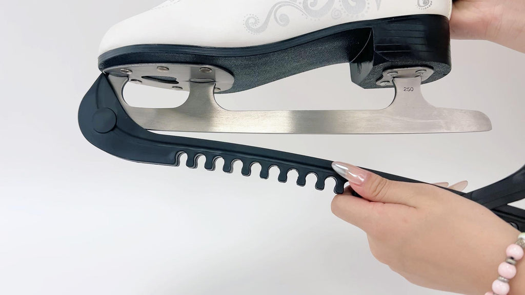 Ice Skate Blade Guards with Adjustable Buckle - 4 Pack for Adults & Youth