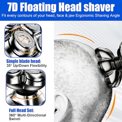 Foil Shaver for Men and Women - Electric Razor with 2 Precision Blades, USB Rechargeable IPX6 Waterproof Wet/Dry Shaver, Compact Personal Grooming Tool for Travel Home Office