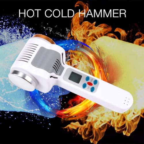 Hot and Cold Face Massager, Double Heads Hammer Vibration Massage Instrument, SPA Anti-Wrinkle Skin Tighten Lifting Massage Machine