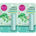 eos 100% Natural & Organic Lip Balm- Sweet Mint, Dermatologist Recommended, All-Day Moisture Lip Care, Made for Sensitive Skin, 0.14 oz (Pack of 2)
