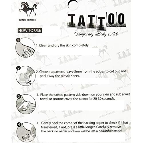 GS912 Tattoo 8.2''X5.7'' Raven crow black bird Temporary Tattoo Large Body Art Waterproof beauty fashion men women child kid Cute stickers cartoon