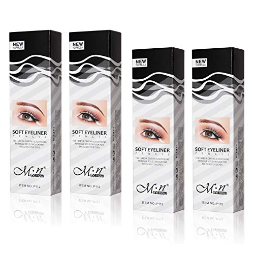 Fashionwu White Eyeliner Pencil Professional Highlighter Eye Liner Pen Soft Strokes Waterproof Long-Lasting Eyeshadow Eye Silkworm Brighten Pencil Beauty Makeup Tool (48pcs)