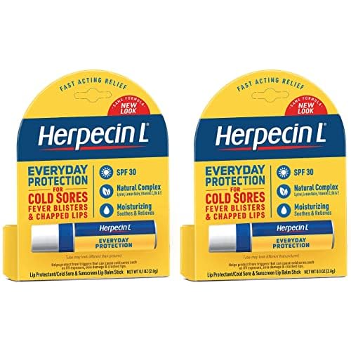 Herpecin-L Lip Balm SPF 30, 0.1 oz, 2-Pack