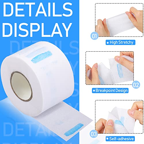 Yilloog 4000 Strips 40 Rolls Disposable Barber Paper Haircutting Neck Strips Hairdressing Stretchy Neck Band Paper Tissue for Barber Hair Cutting Styling Salon Accessories Supplies
