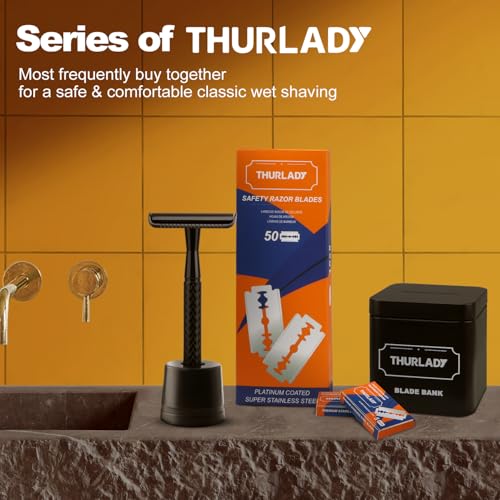 Razor Blade Disposal Container, Matte Black, Large Capacity, Holds Over 500 Blades, Safe & Recyclable