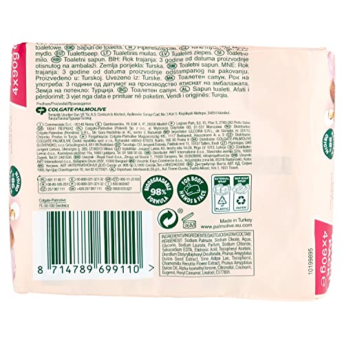Palmolive - Delicate Care Toiletry Soap with Almond Milk - 360 g, 4 Pieces