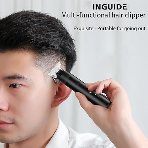 Beard Trimmer for Men - Portable £¦ Metal Body£¬Electric Razor Shaver - IPX7 Waterproof Strong Power£¬4 in 1 Cordless Hair Clipper Trimmers Set for Beard Hair Nose Body Face£¬Gifts for Men (V53)