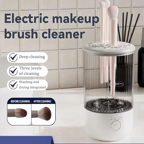 Electric Makeup Brush Cleaning Machine, Automatic Makeup Brushes Cleaner Suitable for Various Makeup Brushes & Tools