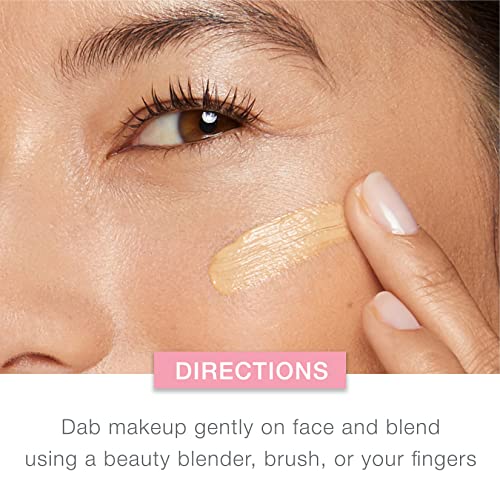 Neutrogena Healthy Skin Liquid Foundation Makeup with Broad Spectrum SPF 20 Sunscreen, Lightweight, Medium Coverage Makeup with Sunscreen and Pro-Vitamin B5, Caramel 105, 1 fl. oz