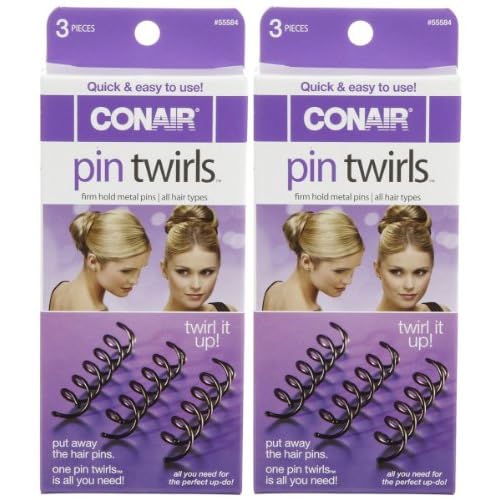 Conair Pin Twirls Firm Hold Metal Pins, 3 ct, 2 pk