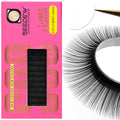 LJ Curl Lash Extensions, 0.07mm LJ MIX7-16mm 16 Rows/Tray, Classic Individual Single Natural Soft Lightweight Eyelashes Grafting for Lash Artists, Beauty Salon(Matte Black-0.07-LJ-MIX7-16mm)