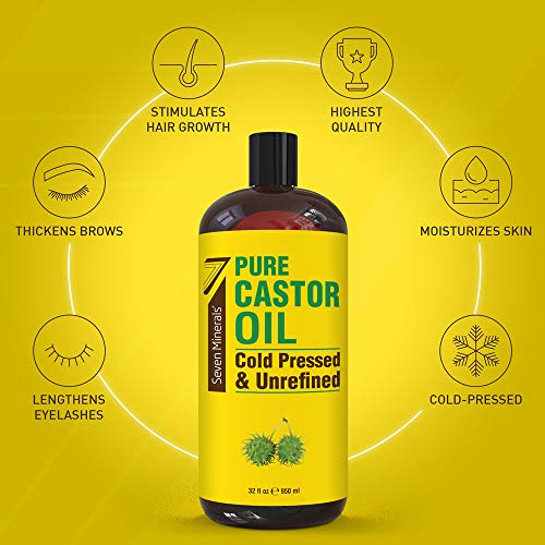 Seven Minerals Natural Magnesium Cream & Pure Cold Pressed Castor Oil