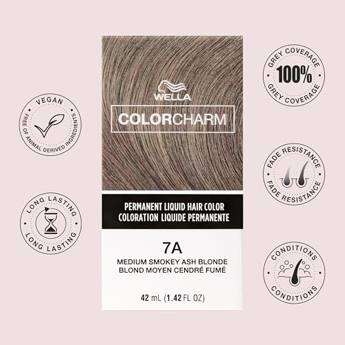 WELLA Color Charm Permanent Liquid Hair Color for Gray Coverage, Blonde