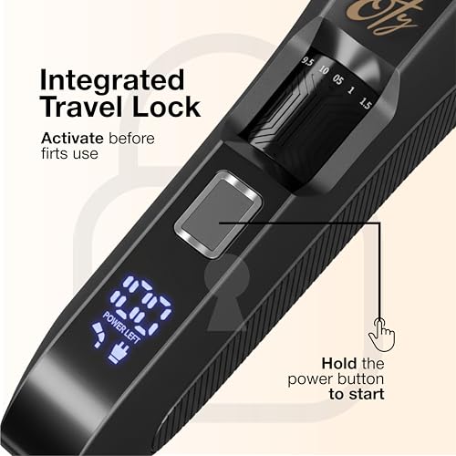 Professional Barber Kit for Men, Cordless Hair Clipper, Trimmer & Rotary Shaver Set with LED Display, USB-C Rechargeable Battery,Precision Blades,Adjustable Speeds,Low Noise,Grooming Gifts for Men