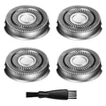 Pitbulls Razor Replacement Blades 4-Pack | Fits Bald Head Gold PRO, Silver PRO, Platinum PRO Series | Precision Blades for Head, Face, Body Grooming